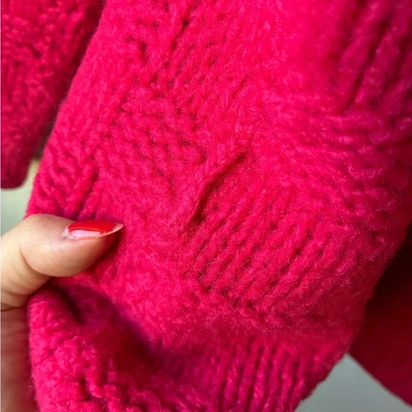 VTG Pink Knit 100% Wool Dayton’s Cardigan (Size:M) - Picture 10 of 13